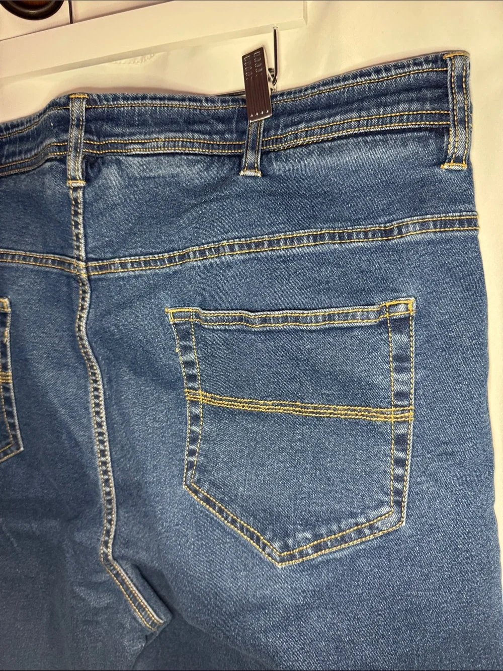 Duke Haband Classic Jeans Mens 42m Straight Leg Blue Denim Pants
